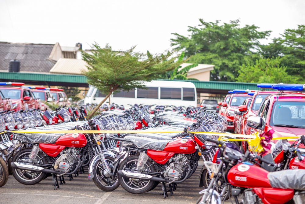 Amotekun: Makinde launches 33 vehicles, 396 motorcycles for smooth operation