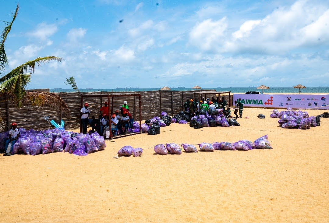 2021 Clean-Up Day: LAWMA, NIMASA, others evacuate 75,000 plastic bottles from Lagos beach