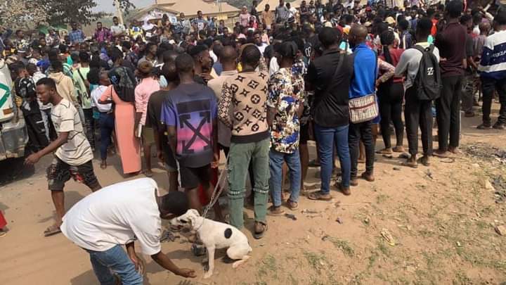 Motorists stranded as university students block Lagos-Ibadan expressway