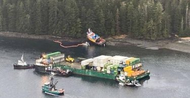 Tug Goes Aground After Colliding With Tow Near Sitka