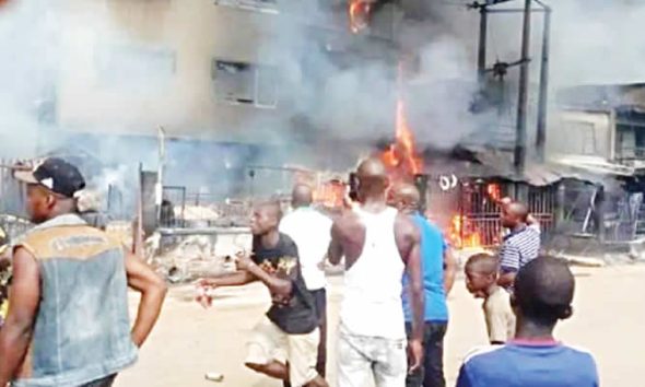 Onitsha Fire explosion: 80 shops destroyed, Police yet to know casualty rate