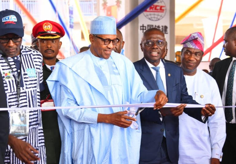 President Buhari Inaugurates 13-km Lagos Mass Transit Blue Line Rail