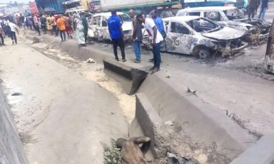 4 Dead, 70 Vehicles Burnt In Fuel Tanker Explosion In Rivers – Police