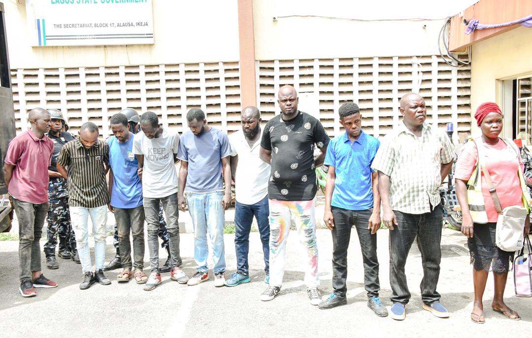 LASG Apprehends 10 Fake Enforcement Officials At Cele/ Itire Axis