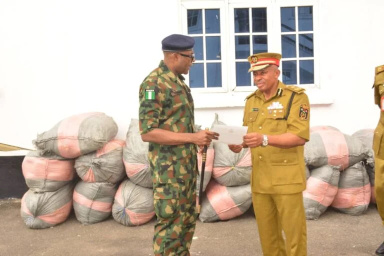 Navy Hands Over 840kg Of Seized Cannabis To NDLEA